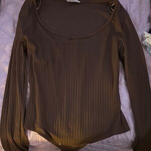 Elegant Brown Women's Top